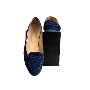 Nicky Hilton Royal Blue Genuine Leather Women’s Flats Size 10 Pre-owned